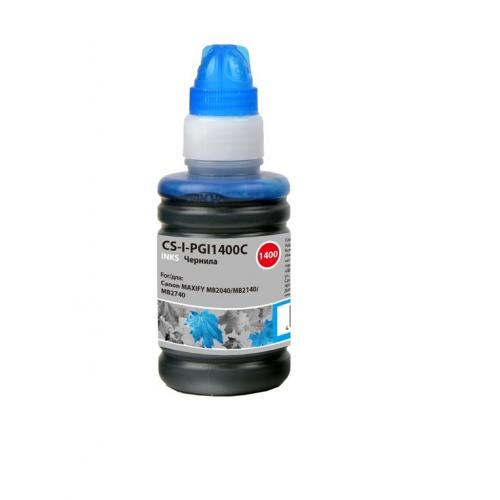 Чернила для струйного принтера CACTUS (CS-I-PGI1400C) голубой, совместимый
