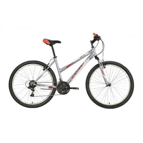 Велосипед Black One Alta 26 (2021) серый/красный/белый 16"