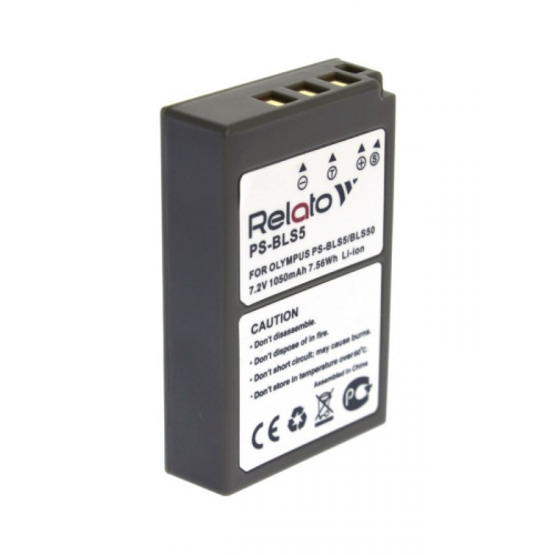 Аккумулятор Relato PS-BLS5 для Olympus E-PL2/ E-PL5/ PEN E-PL2 и др