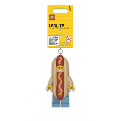 Брелок-фонарик для ключей LEGO Hot Dog Man Человек-Хот-дог LGL-KE119