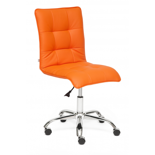 Офисное кресло ZERO Кож/зам, оранжевый, 14-43