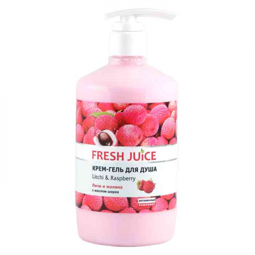 Крем-гель для душа Fresh Juice Litchi & Raspberry 750 мл