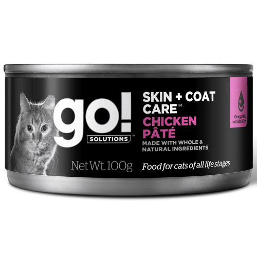 Консервы для кошек Go! Adult Grain+Gluten Free, беззерновые, паштет с курицей, 100г