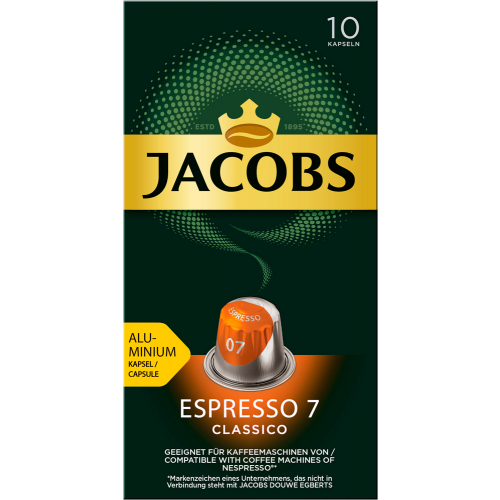 Кофе в алюминиевых капсулах Jacobs Espresso № 7 Classico, 10 штук
