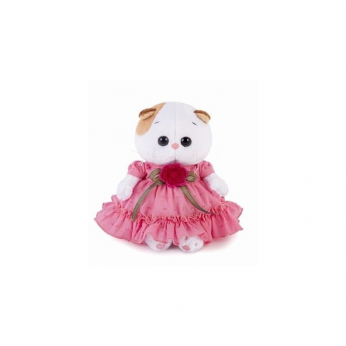 Мягкая игрушка BUDI BASA Ли-Ли BABY в платье с вязаным цветочком, 20 см