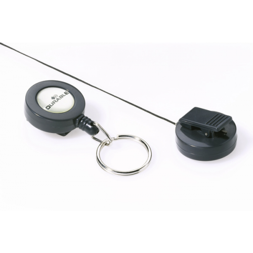 Durable Рулетка для бэйджа с кольцом 8222 /ССП D8227-58