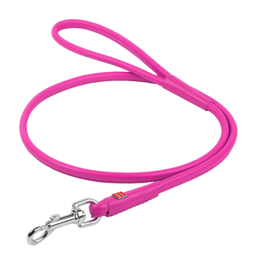 Поводок для собак Collar WAUDOG Glamour круглый, розовый, 4мм х 122см