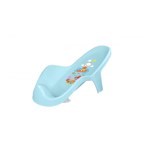 Горка для купания детей Пластишка с аппликацией, светло-голубой