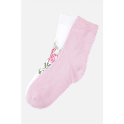 Носки детские 2 пары PlayToday, цв. белый; розовый р.24