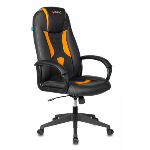 Кресло игровое ZOMBIE VIKING-8N/BL-OR черный/оранжевый искусственная кожа