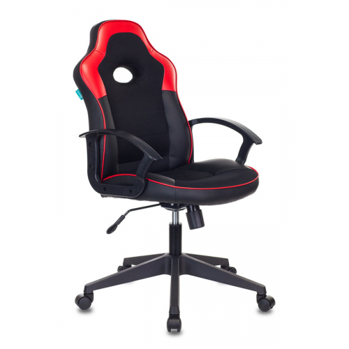 Кресло игровое ZOMBIE VIKING-11/BL-RED черный/красный искусст.кожа/ткань