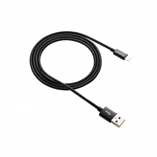 Кабель Canyon Lightning USB Cable 1m, Black