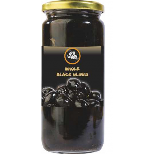 Черные оливки БЕЗ Косточек, 500 мл Deli Veggy 9523190