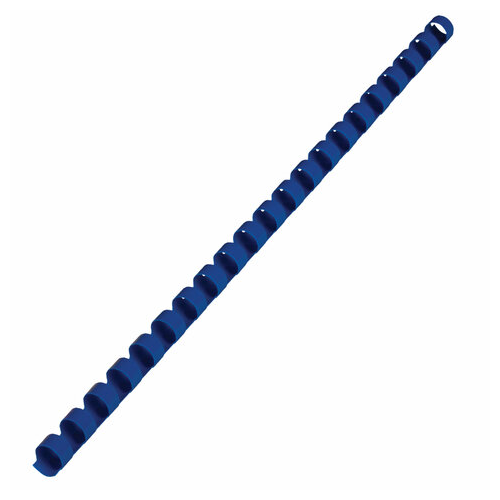 Пружины пластиковые для переплета 100 шт 10 мм для сшивания 41-55 л синие BRAUBERG 530909
