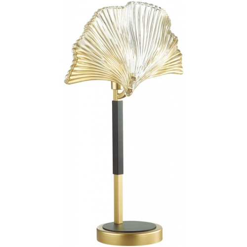 Интерьерная настольная лампа с листьями золото Odeon Light Ventaglio 4870/1T