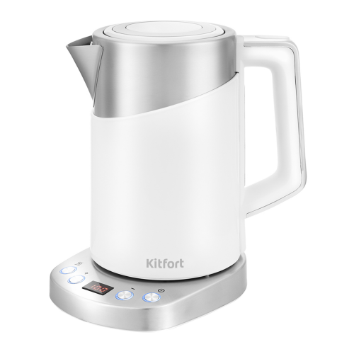 Чайник электрический Kitfort KT-660-1 Silver/White