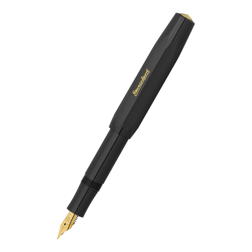 Ручка перьевая Kaweco "Classic Sport", черная, синие чернила, B 1,1 мм