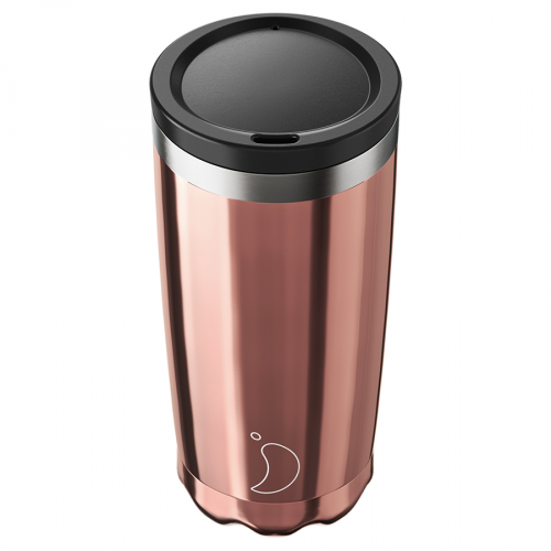 Термокружка coffee cup 500 мл chome rose gold Chilly's Bottles