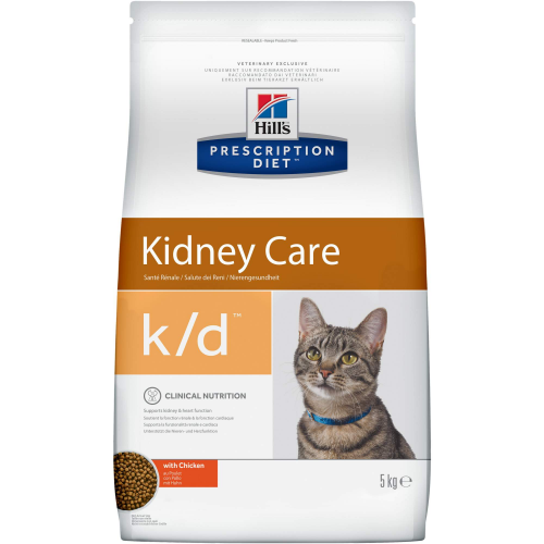 Сухой корм для кошек Hill's Prescription Diet Kidney Care, при патологии почек, 5кг