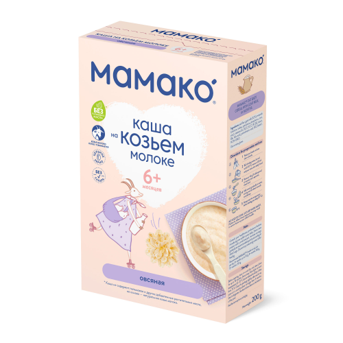 Каша молочная Мамако Овсяная на козьем молоке с 6 мес. 200 г