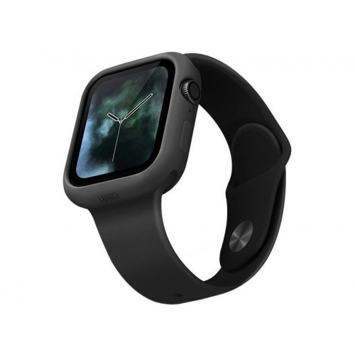 Чехол Uniq Lino для Apple Watch 44 мм, цвет Черный (44MM-LINOBLK)