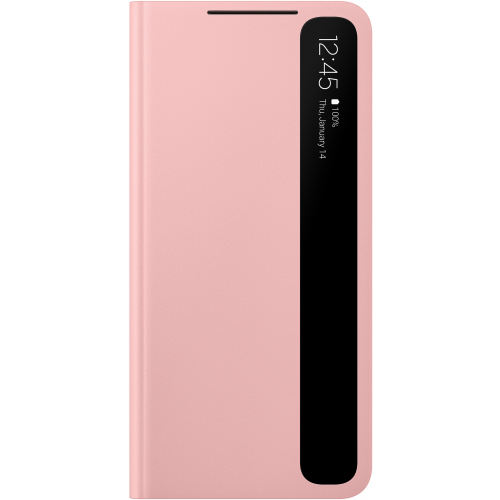 Чехол Samsung Smart Clear View Cover O1 Pink (EF-ZG991) (EF-ZG991CPEGRU)