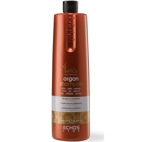 Шампунь для волос Echos Line Seliar с аргановым маслом, 1000 мл