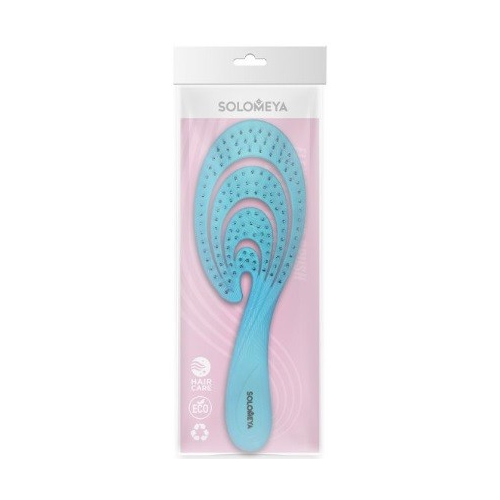 Гибкая био-расческа для волос Solomeya, "Голубая волна"