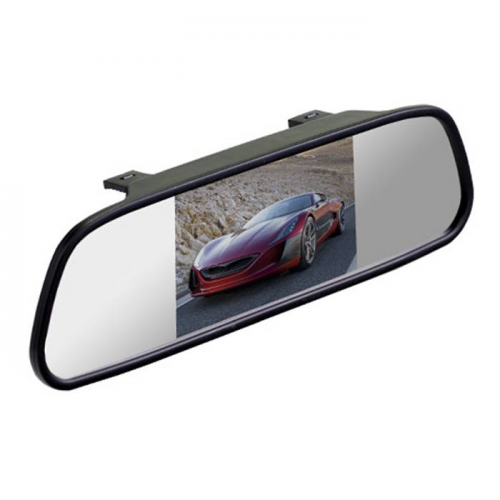 Зеркало заднего вида с монитором "Silverstone F1 Interpower IP Mirror HD 5"", 6 Вт