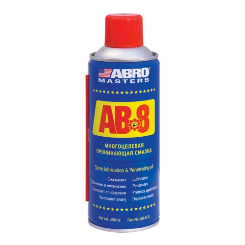 Смазка-спрей ABRO Ab8 многоцелевая 450 мл
