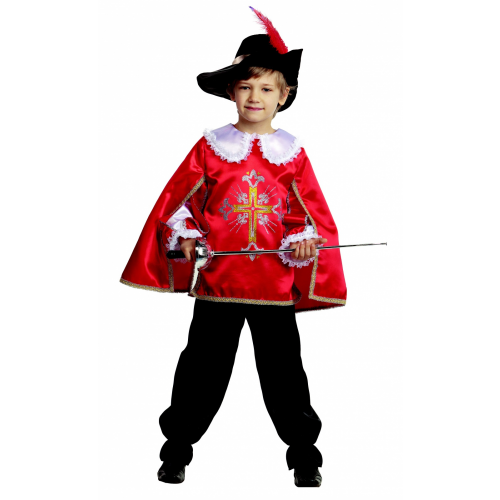 Карнавальный костюм Батик Мушкетер, красный, текстиль, размер 32