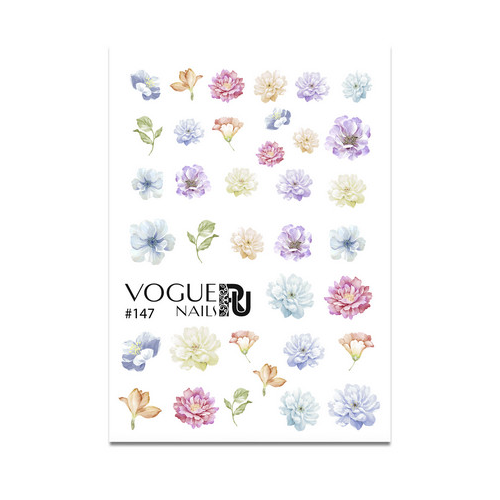 Слайдер-дизайн Vogue Nails цветной цветы