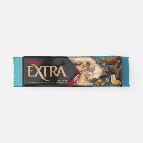 Батончик Kellogg's Extra ореховый молочный шоколад-арахис-миндаль 32 г