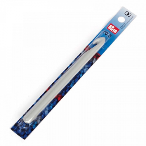 Крючок для вязания пластиковый серый PRYM, 10мм, 14см, арт.218503