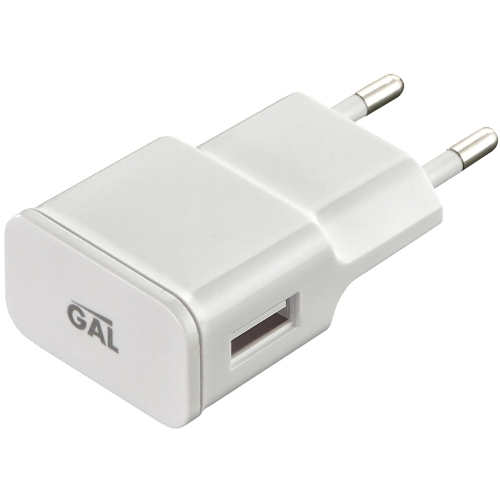 Сетевой адаптер питания GAL зарядка 1А USB-порт, белый UC-0139