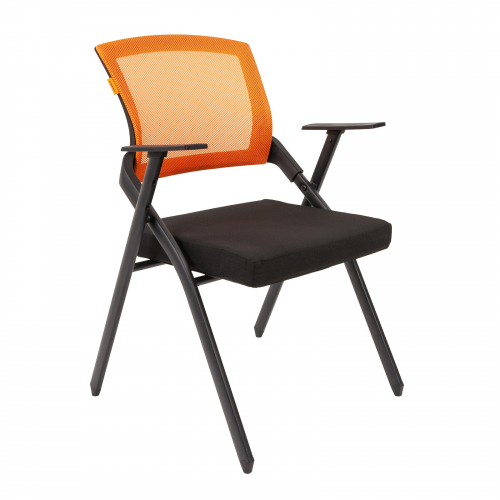 Складное кресло для посетителей Chairman Nexx черный; оранжевый