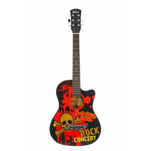 Акустическая гитара с анкером,глянцевая.Липа 7/8(38 дюйм) Belucci BC3840 Rock