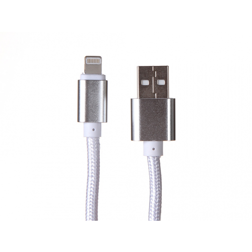 Кабель Media Gadget USB - Lightning вилка-вилка м (MGC003TSL)