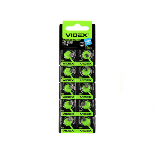 Батарейка Videx LR521 - AG0 10BL (10 штук)