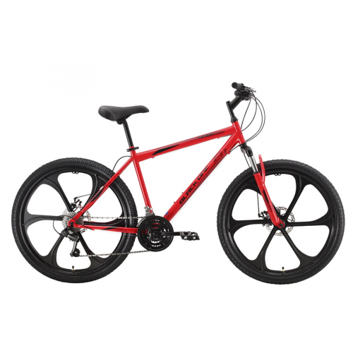Велосипед Black One Onix 26 D FW 2022 18" красный/черный