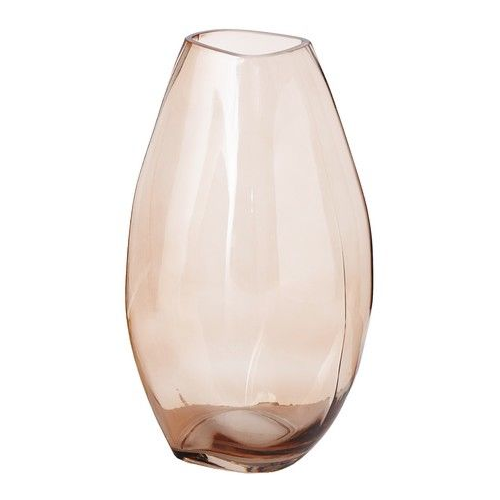 Стеклянная ваза адиан, прозрачная светло-коричневая, 32 см, Boltze, арт. 2009616-boltze