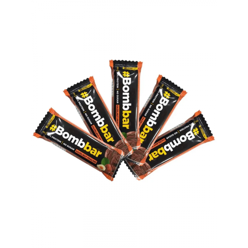 Батончик Bombbar Protein Bar In Chocolate 5 40 г, 5 шт., фундучное пралине