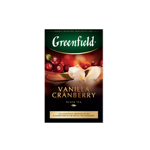 Чай черный листовой Greenfield Vanilla Cranberry 100 г
