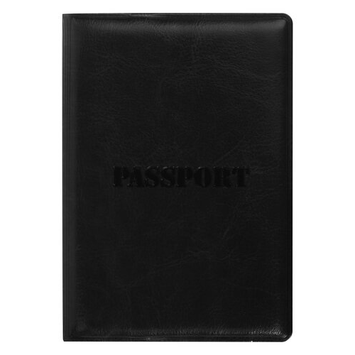 Обложка для паспорта мужская Staff 237599 черная