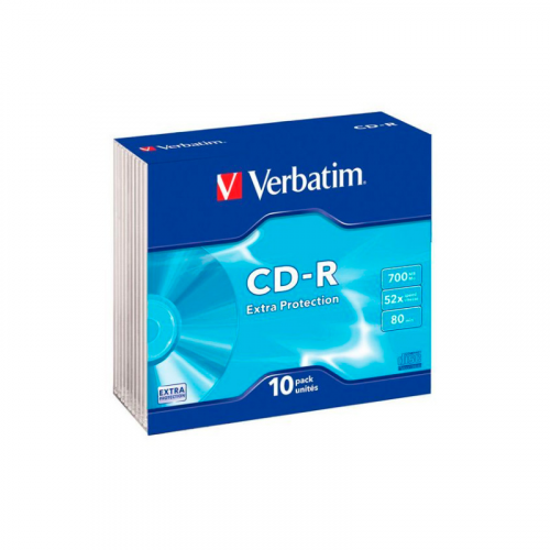 Диски Verbatim CD-R 700Mb, 10 шт
