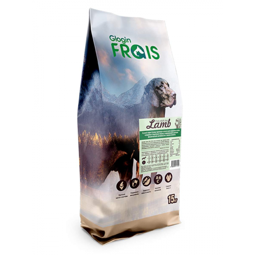 Сухой корм для собак FRAIS Adult Dog Lamb, для средних и крупных пород, ягненок, 15кг