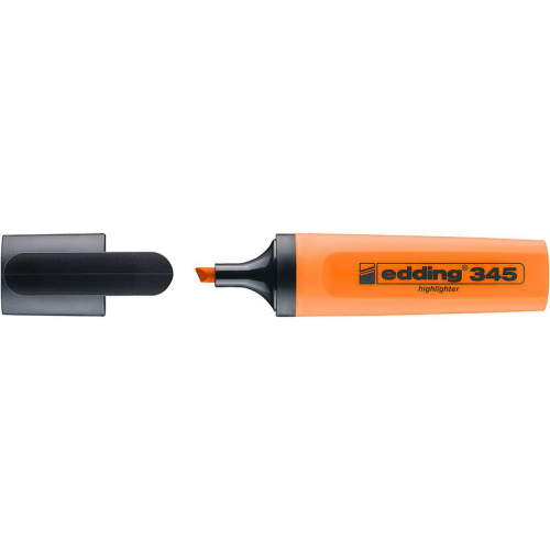 Текстовыделитель заправляемый, клиновидный наконечник, 2-5 мм Оранжевый E-345#6