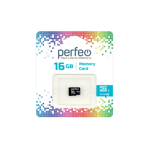 Карта памяти Perfeo microSD 16GB High-Capacity (Class 10) без адаптера