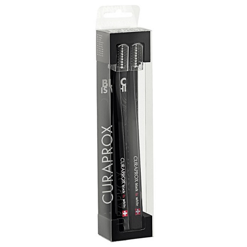 Набор зубных щеток Curaprox Duo Black Ultrasoft Ультра-мягкие d 0,10 мм (2 шт.)