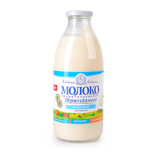 Молоко Эдельвейс первозданное стерилизованное 3.5-4.5% 750 мл